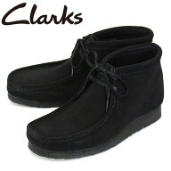 正規取扱店 Clarks (クラークス) 26155517 Wallabee Boot ワラビーブーツ メンズ レザーブーツ Black Sue…