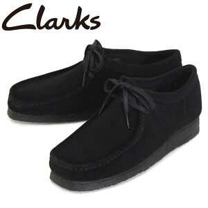 K戵X Clarks (N[NX) 26155519 Wallabee r[ YV[Y Black Suede CL027