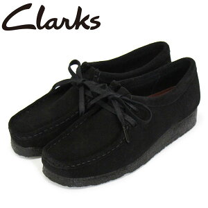 K戵X Clarks (N[NX) 26155522 Wallabee r[ fB[XV[Y Black Suede CL043
