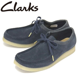 sale Z[ K戵X Clarks (N[NX) 26166306 Wallabee r[ YV[Y Blue Suede CL055