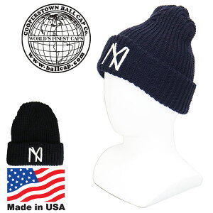 ���K�戵�X Cooperstown Ball Cap (�N�[�p�[�Y�^�E���{�[���L���b�v) 1935NYBYC �j���[���[�N �u���b�N�����L�[�X CUFF BEANIE �`���t�r�[�j�[ �h�J���S �j�b�g�L���b�v �A�����J�� �S2�F CPT012