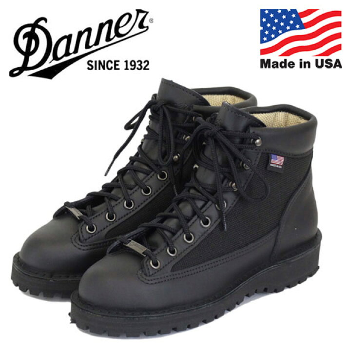 楽天市場 正規取扱店 Danner ダナー W S Danner Light ウィメンズダナーライト レディースブーツ アメリカ製 Black Three Wood 楽天市場店