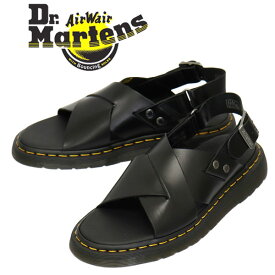 正規取扱店 Dr.Martens (ドクターマーチン) 30765001 ZANE クロスストラップ レザーサンダル BLACK