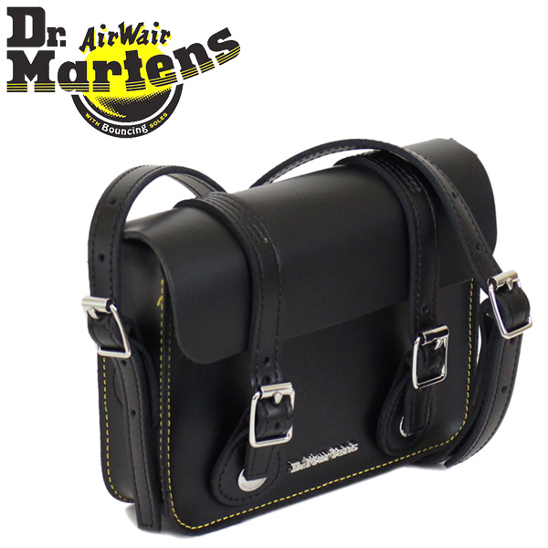 正規取扱店 Dr.Martens (ドクターマーチン) AB098001 7インチ Leather Satchel Bag レザーサッチェルバッグ  BLACK KIEV | THREE WOOD 楽天市場店