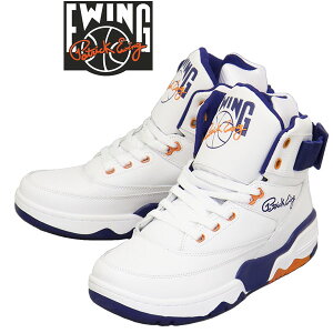 ���K�戵�X EWING ATHLETICS (���[�C���O �A�X���`�b�N�X) PEWF001 EWING 33 HI OG �X�j�[�J�[ WHITExBLUExORANGE EIG001