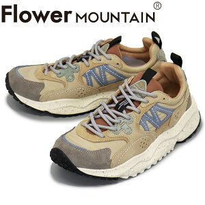正規取扱店 Flower MOUNTAIN(フラワーマウンテン) FM127002 SOLIN スニーカー Gray/Beige FM049