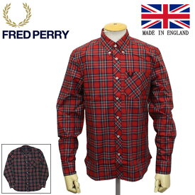 正規取扱店 FRED PERRY (フレッドペリー) M8820 REISSUES MADE IN ENGLAND TARTAN SHIRT タータンシャツ 全2色 FP426