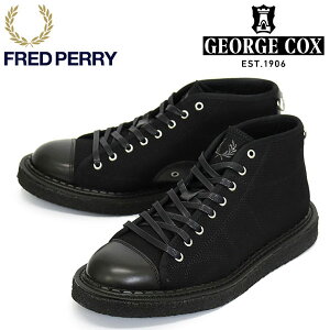 sale �Z�[�� ���K�戵�X FRED PERRY (�t���b�h�y���[) x GEORGE COX (�W���[�W�R�b�N�X) W�l�[�� SB6336 MONKEY SHOE �����L�[�V���[�Y HEAVY CANVAS 102 BLACK FP531