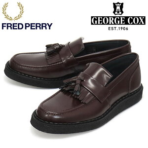 K戵X FRED PERRY (tbhy[) x GEORGE COX (W[WRbNX) Wl[ SB8355 TASSEL LOAFER U[^bZ[t@[ 597 OX BLOOD FP548