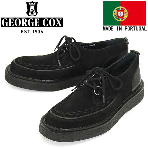 K戵X GEORGE COX (W[WRbNX) INTERLACE HATTON o[\[ U[V[Y 090B BLACK SUEDE