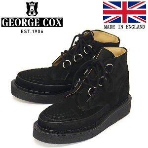 ���K�戵�X GEORGE COX (�W���[�W�R�b�N�X) SKIPTON BOOT 13327 V ���o�[�\�[�� ���U�[�u�[�c 090 BLACK SUEDE