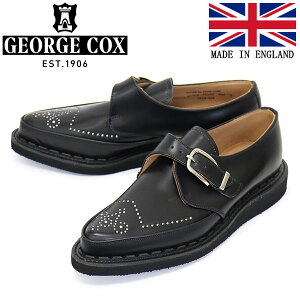 ���K�戵�X GEORGE COX (�W���[�W�R�b�N�X) STUDDED STRUMMER MONK 4200X EVA�\�[�� ���U�[�V���[�Y 040 BLACK