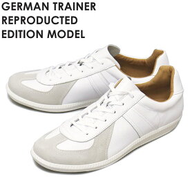 正規取扱店 GERMAN TRAINER (ジャーマントレーナー) 42500 アクションレザー スニーカー WHITExWHITE GT003
