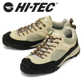 【楽天スーパーSALE】 正規取扱店 HI-TEC (ハイテック) HT HKU11 AORAKI WP ウォータプルーフ アウトドアスニーカー ライトグレイ HI003