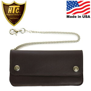 ���K�戵�X HTC(Hollywood Trading Company) T-1 Wallet #Biker Wallet W/Chain �����O�E�H���b�g �_�[�N�u���E�����U�[