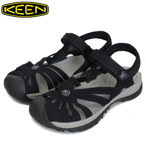K戵X KEEN(L[) WOMEN ROSE SANDAL(EBY[YT_) BLACK/NEUTRAL GRAY fB[X KN118