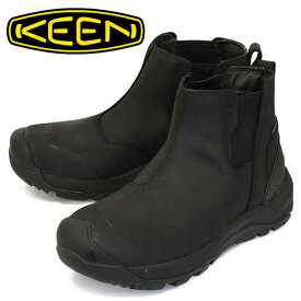 正規取扱店 KEEN (キーン) 1025671 Men's REVEL IV CHELSEA レヴェル フォー チェルシー サイドゴアブーツ BLACKxBLACK KN612