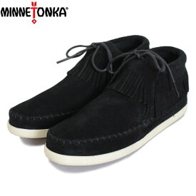 sale セール 正規取扱店 MINNETONKA(ミネトンカ) VENICE(ヴェニス) #459 フリンジショートブーツ BLACK レディース MT427