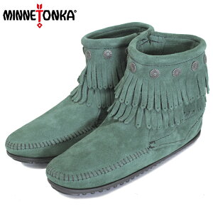 sale Z[ K戵X MINNETONKA(~lgJ) Double Fringe Side Zip Boot(_utWTChWbvu[c) #697P PINE fB[X MT408