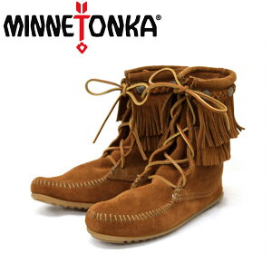 sale Z[ K戵X MINNETONKA(~lgJ)Double FringeTramper Boot(_utW gp[u[c)#622 BROWN MT048