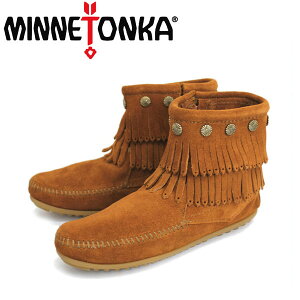 sale Z[ K戵X MINNETONKA(~lgJ)Double Fringe Side Zip Boot(_utW TChWbvu[c)#692 BROWN fB[X MT019