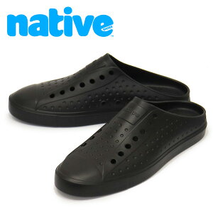 sale �Z�[�� ���K�戵�X native shoes (�l�C�e�B�u�V���[�Y) 11113000 JEFFERSON CLOG �W�F�t�@�[�\�� �V���[�Y 1001 JIFFY BLACK / JIFFY BLACK NV006