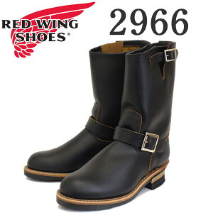 ���K�戵�X REDWING (���b�h�E�B���O) 2966 Engineer Boots NON-STEEL TOE (�G���W�j�A�u�[�c �X�`�[���Ȃ�) �u���b�N�N�����_�C�N ���c
