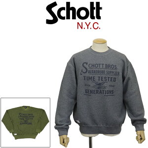 ���K�戵�X Schott (�V���b�g) 5232009 SALT AND PEPPER CREW SWEAT TIMETESTED FOUR GENERATIONS �\���g �A���h �y�b�p�[ �N���[�X�E�F�b�g �S2�F