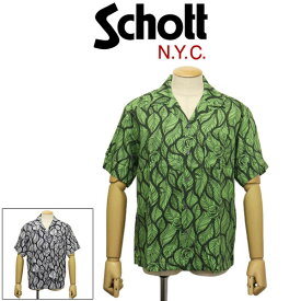 正規取扱店 Schott (ショット) 3123013 HAWAIIAN SHIRT ROSE SHIRT ハワイアンシャツ ローズ 全2色