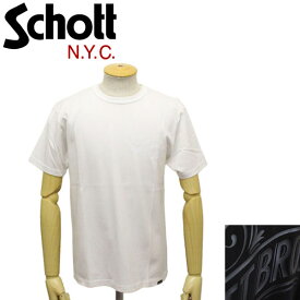 【楽天スーパーSALE】 正規取扱店 Schott (ショット) 3193066 SS T ONE TONE No.13 ワントーンTシャツ 半袖 全2色