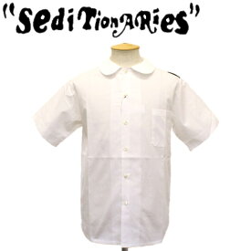 正規取扱店 SEDITIONARIES by 666 (セディショナリーズ) Peter Pan Shirt S/S (ピーターパンシャツ ショートスリーブ) 半袖 ホワイト STS0001