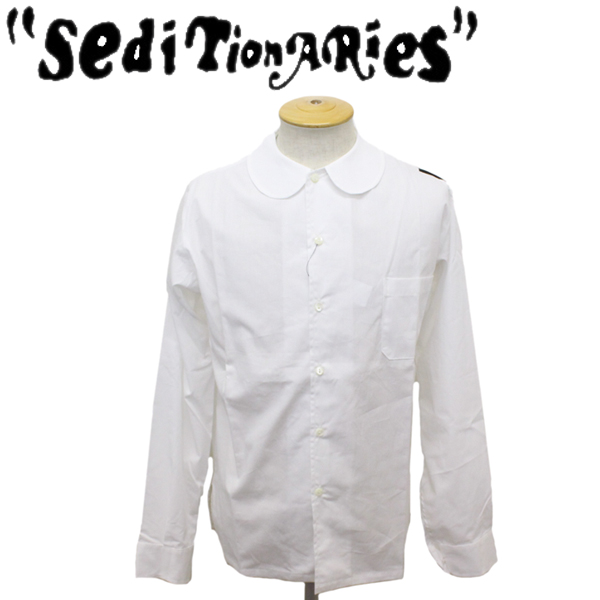 正規取扱店 SEDITIONARIES by 666  (セディショナリーズ) Peter Pan shirt L S (ピーターパンシャツ ロングスリーブ) ホワイト STS0005