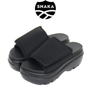 ���K�戵�X SHAKA (�V���J) WMS SK-309 PUFFY SLIDE CHUNKY �p�t�B�X���C�h�`�����L�[ ���� ���f�B�[�X�T���_�� BLACK SK019