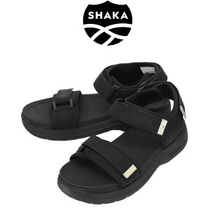 ���K�戵�X SHAKA (�V���J) SK-310 CHILL VIBES EVOL �X�g���b�v �X�|�[�c�T���_�� BLACK SK008