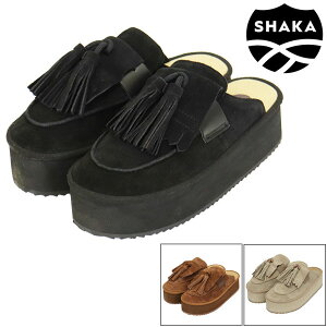 ���K�戵�X SHAKA (�V���J) WMS SK-340 TASSEL LOAFER MULE PLATFORM �L���g�^�b�Z���t�� ����~���[�� ���f�B�[�X�T���_�� �X�G�[�h �S3�F SK022