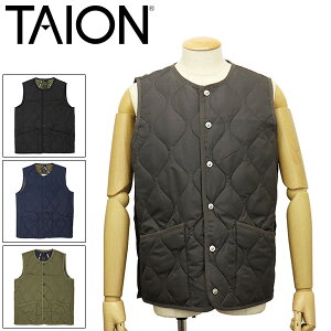 ���K�戵�X TAION (�^�C�I��) 004B2ML-1 MILITALY CREW NECK DOWN VEST �_�E���x�X�g TA011 �S4�F