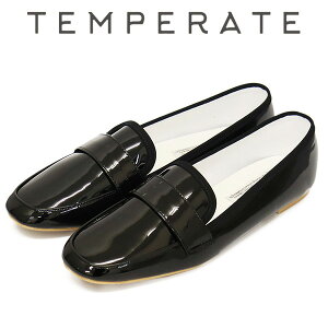 ���K�戵�X TEMPERATE (�e���p���C�g) UTA �|�[�^�u���X���b�|�� ���C���V���[�Y BLACK PATENT TMP016