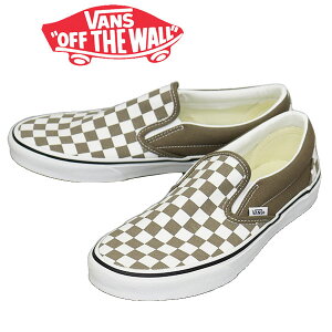 ���K�戵�X VANS (���@���Y �o���Y) VN000BVZ1NU Classic Slip-On �N���V�b�N �X���b�v�I�� �X�j�[�J�[ Color Theory Checkerboard Walnut VN627