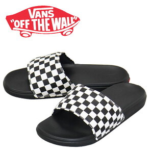 正規取扱店 VANS (ヴァンズ バンズ) VN0A5HF527I Mte La Costa Slide-On ラコスタ スライド オン サンダル Checkerboard Truwht x Blk VN583