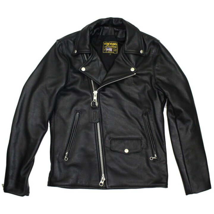 楽天市場】正規取扱店 VANSON (バンソン) BW-02W NEW DOUBLE RIDERS