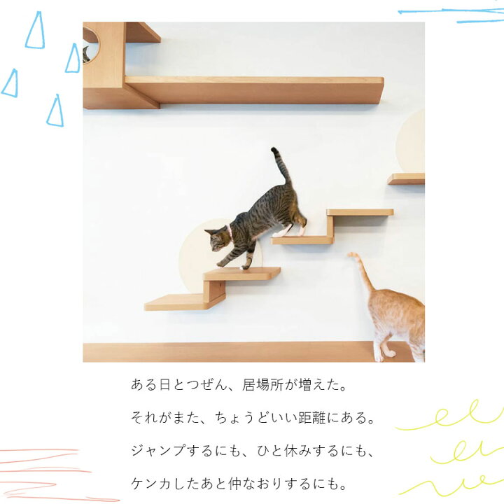 楽天市場】キャットウォーク壁付け棚板 ねこルート (両側R) 大建工業 