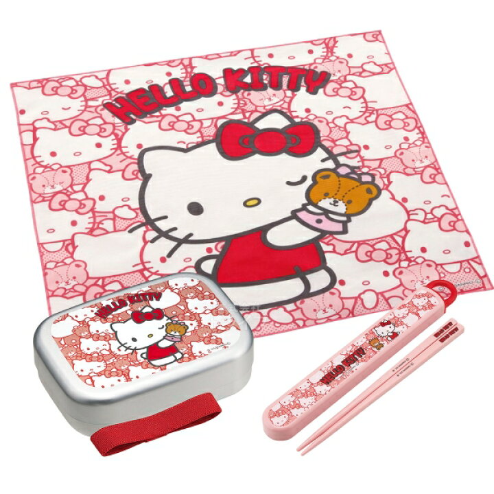 楽天市場】[特価40％OFF]ハローキティ アルミお弁当箱 370ml 箸＆箸箱 