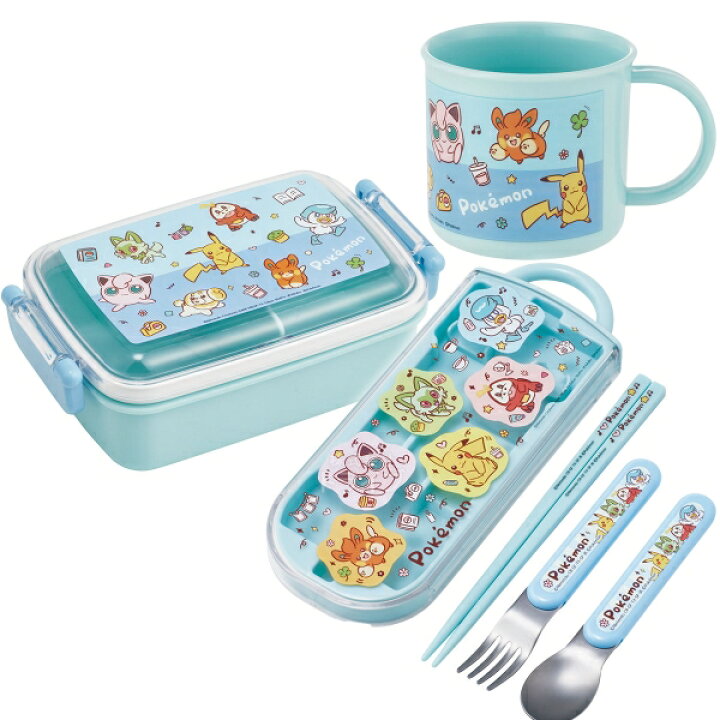 楽天市場】ポケモン Joyful 抗菌 角型お弁当箱 450ml トリオ コップ 