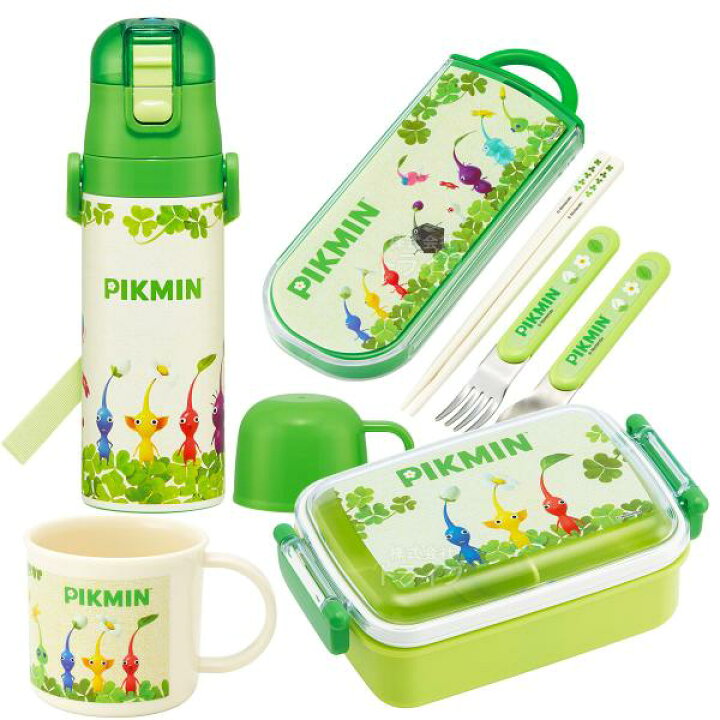 楽天市場】ピクミン お買得4点セット 抗菌 角型お弁当箱 450ml トリオ 