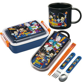 ドラゴンボールDAIMA 抗菌 角型お弁当箱 450ml トリオ コップセット