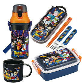 ドラゴンボールDAIMA お買得4点セット 抗菌 角型お弁当箱 450ml トリオ コップ プラ水筒