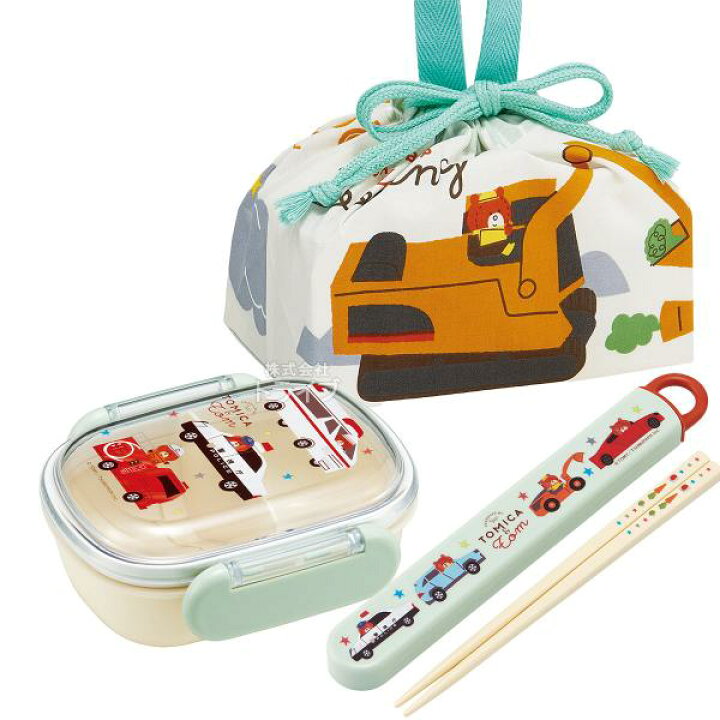 楽天市場】トミカとトム 抗菌 お弁当箱 中子付 270ml 箸＆箸箱 巾着 