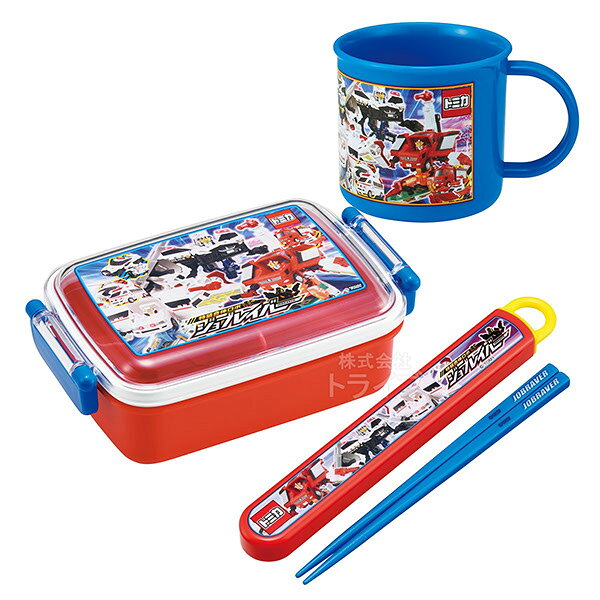 特装合体ロボ ジョブレイバー 角型お弁当箱 450ml 箸＆箸箱 コップセット