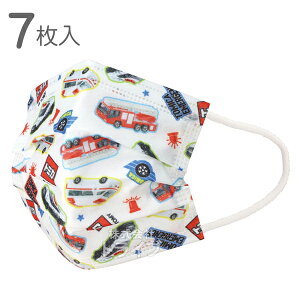 トミカ 23 不織布 プリーツマスク 子供用 7枚入 MSKP3N ネコポス対応品 651465 ラッピング不可