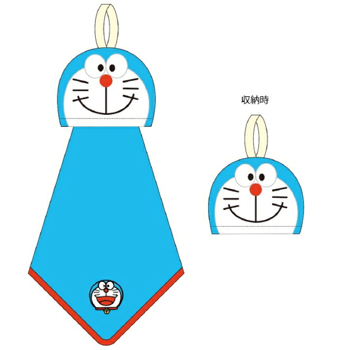 楽天市場 ドラえもん マスコットドラえもん ループ付き マイクロファイバー ハンドタオル ネコポス対応品 知育玩具 おもちゃ通販 トライブ